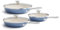 Redchef 6-teiliges Keramik Pfannen Set, Antihaft Bratpfannen 20 24 28 cm Induktion mit Deckel für alle Herdarten, Edelstahlgriff, PTFE-frei PFAS-frei PFOA-frei, Backofenfest, Spülmaschinenfest (blau)