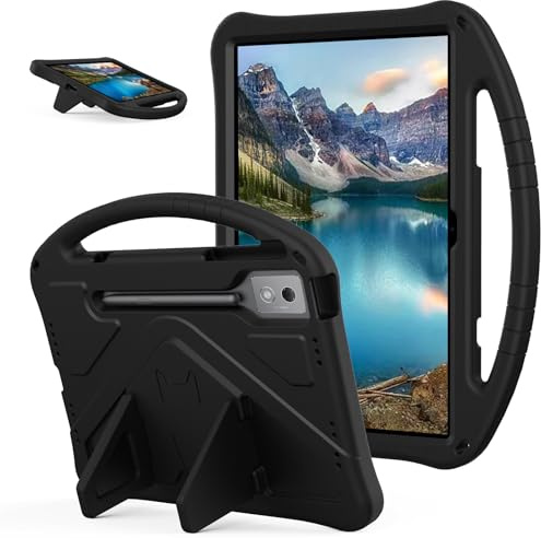 YKWXSC Schutzhülle für Lenovo Idea Tab Pro Tablet 12,7 Zoll, leicht, stoßfest, mit Griff, Ständer und Schultergurt für Lenovo Idea Tab Pro Tablet 12,7 Zoll, Schwarz