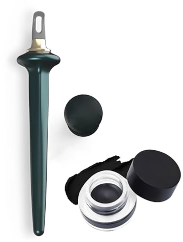 Eyeliner & Makeup Tool, Eye Liner cream and Eye Liners Silicone, Waterproof Quick Makeup Tool Long Lasting Eyeliners Guide Wand, for Shaky Hands Beginer Makeup (Black)