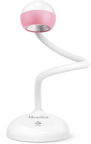 MelodySusie 2 in 1 Gel X Lamp, SPR009M Cordless Gooseneck UV Nail Lamp for Gel x Nails for Gel Polish, Touch Switch Flash Cure Light for Nail Extension Manicure Matte Pink