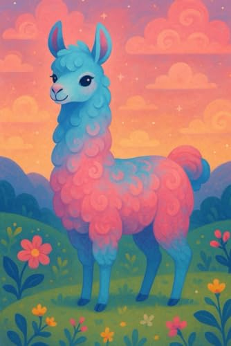 Cute Llama Notebook – A Lined Journal