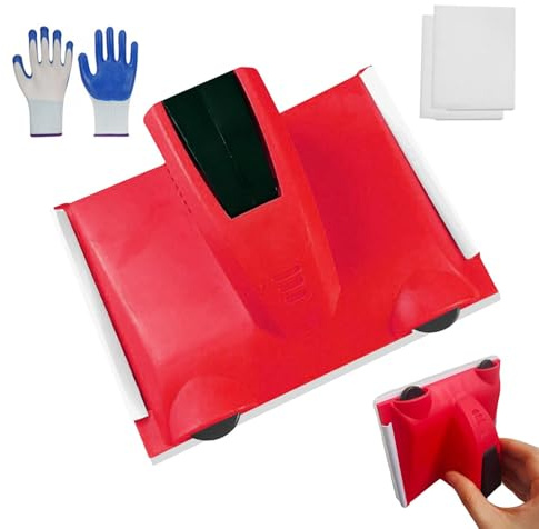 Paint Edger for Cutting‑in, Wall Edge Painting Tool with Pads & Gloves | Includes 2 Replacement Pad Refills+Work Gloves,Crisp Clean Edges,No Masking Tape,Ideal For Walls,Ceilings & Corners
