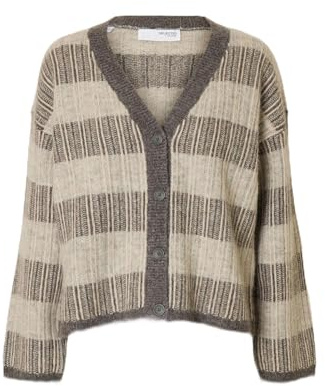 SELECTED FEMME Female Strickjacke Wollmix | Knitted Cardigan