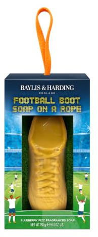 Baylis & Harding Football Soap on a Rope Gift Set 1 Pack | Blueberry Fizz, Vegan Friendly