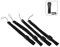 Create idea 4pcs Lanière Dragonne avec boucle Noir Compatible avec Wii Contrôleur Téléphone Bracelet à poignet NOIR PSP DSL 3DS DSi 2DS Switch [video game]