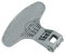 Beko 2821580200 - Manilla de puerta para lavadora, color gris