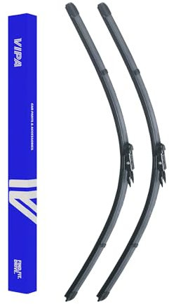 Vipa Car Parts Premium Wiper Blade Kit | Fits: MERCEDES-BENZ SLK Convertible (Mar 2004 to Mar 2012) | All-Weather Performance | Durable, Streak-Free Windshield Wipers | Easy Installation