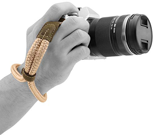 MegaGear Handschlaufe für SLR, DSLR-Kamera, Baumwolle, klein, Khaki-Grün
