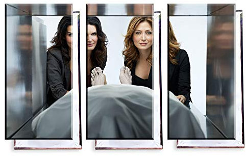 Unified Distribution Rizzoli & Isles - Dreiteiler (120x80 cm) Kunstdruck auf Leinwand • erstklassige Druckqualität • Dekoration • Wandbild