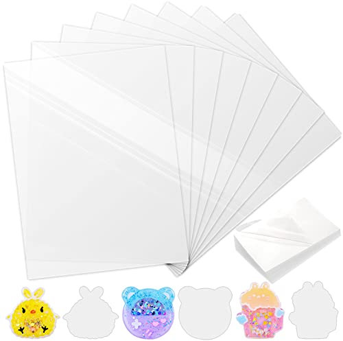 30 Sheets Thin Plastic Transparent Sealing Protective Film Stickers Free Cutting for Resin Shaker Mould Quicksand Pendant Jewellery Making