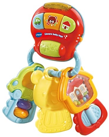VTech - Baby Keys Interactive Electronic Rattle with Voice and Lights (3480-505122), Assorted Colour/Model