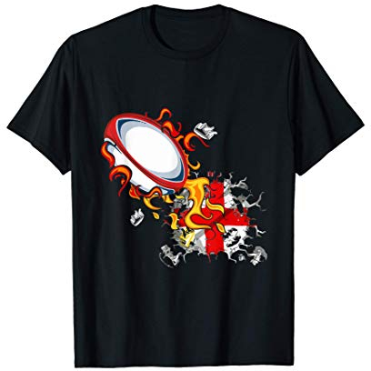 England Rugby English Flag Rugby UK Rugby England Jersey T-Shirt