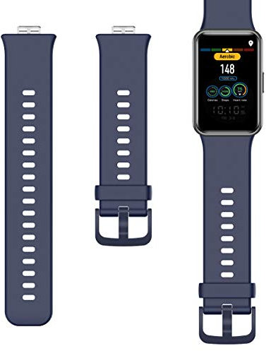 Baaletc Cinturino di Ricambio Compatibile con Huawei Watch Fit, in Morbido Silicone, per smartwatch da Donna e da Uomo