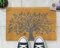 GREY TREE OF LIFE DOORMAT - None Slip PVC Backed Novelty Doormat - Indoor & Outdoor Door Mat.
