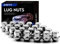 Zoffi Dadi per ruote M12 x 1,5, cromati, OEM, stile fabbrica, per la maggior parte di Ford Fiesta, Focus, Fusion, 20 pz., a fondo chiuso