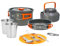 Milestone Camping 63939 11PC Camp Cookware Kit/Durable Aluminium and Stainless-Steel Cooking Set/Practical Storage/Ideal for Camping, Hiking, Backpacking, Picnics and Festivals