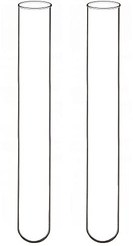 Labasics 20 Stück Reagenzgläser Glas, 20 Pack Test Tubes Borosilikatglas Rundboden Reagenzglas, 20 mm OD X 150 mm Länge
