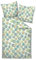 Janine Design Mako-Satin Bettwäsche-Garnitur Milano 45025 Farbe irisgrün türkis 06 Größe 155X220 + 80x80 cm mit Reißverschluss, Öko-Tex Zertifiziert