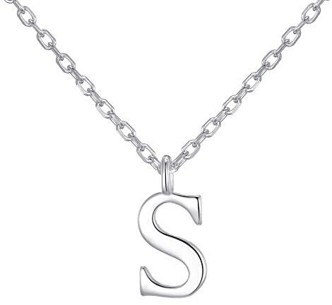 Philip Jones Sterling Silver Initial S Necklace