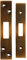 Forend Strike and Fixing Pack - Suitable for Deadlocks - Antique Brass | Forend Strike & Fixing Protective Plate Set - Door Lock Furnishings - Forend Plate, Strike Plate and Screws Included