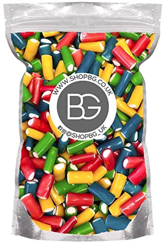 BG Quality Pick & Mix Sweets - Mini Assorted Coloured Pencil Cable Bites - 1kg Pouch