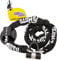 FD-MOTO 4.3KG Anti-Theft 2M*10mm Chain Lock Padlock + Alarm Brake Disc Lock Yellow + Ground Wall Anchor Heavy Duty for Motorbike Motorcycle Scooter Bike Bicycle ATV