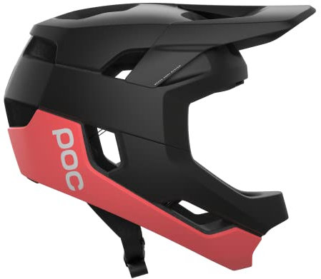 POC Unisex – Erwachsene Otocon Fahrradhelm, Uranium Black/Ammolite Coral Matt, L (59-62cm)