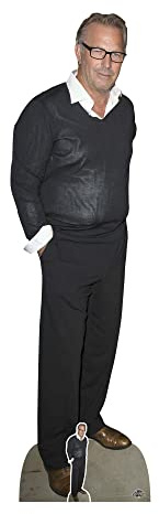 Star Cutouts CS1052 Kevin Costner Lifesize Cardboard Cutout with Mini – Movie Star Display, Party Decoration & Fan Gift