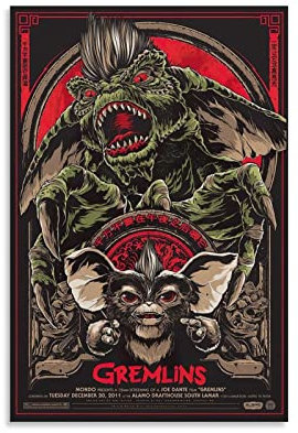YYKG Ken Taylor Gremlins Leinwand-Poster, dekoratives Gemälde, Leinwand, Wandkunst, Wohnzimmer, Poster, Schlafzimmer, Gemälde, 40 x 60 cm