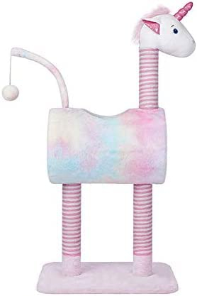 Katzenbaum Einhorn und Giraffe Katze Klettergerüst Tierform Katzenkratzbaum Kätzchen Möbel Plattform Katzenklettergerüst Katzenhaus Kätzchen-Möbel