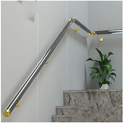 Handläufe für Treppen, Handlauf for Treppen Innenbereich Treppen Im Freien, Acrylkristall Das Innere Der Mauer Rutschfest Sicherheit Treppenhandel Home Ältere Kinder Geländer Handläufe ( Farbe : Schwa