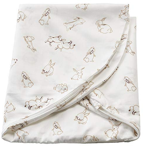 IKEA LEN Bezug für Stillkissen 60x50x18 cm Kaninchen weiß