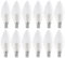 LED Light Bulbs Candle E14 / SES Small Edison Screw Fitting Bulb Warm White 2700K 6W = 40W Energy Saving Non Dimmable (12)