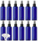 YANCAER 24 Piezas 100ml Azul Botellas de Spray Pulverizador con Boquilla de Negro, Plastico Botes Spray Vacios Perfume Atomizador Botella de Spray de Viaje para Cosméticos Líquido