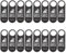 4 Piezas Letrero De Puerta Doble Cara No Molestar Y Haz La Habitación para Hotel, Oficina, SPA, Clínicas, Cuero Negro, 24X8 Pulgadas