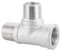 GatherTOOL Raccordo a T a 3 Vie con Filettatura Maschio/Femmina/Maschio 1PC 1/4 3/8 1/2 3/4 1 2 BSP filettato SS304 Acciaio Inossidabile Multifunzione (Color : 3, Size : 3/8)