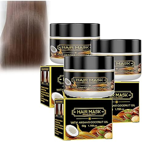 Reine Keratin-Reparatur-Haarmaske, Instant-Keratin-Reparaturmaske, reine Keratin-Reparatur-Haarmaske, Haarerneuerungs-Keratin-Creme, Tiefenspülung für trockenes und geschädigtes Haar (3pcs)