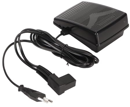 Fußpedal mit Netzkabel, Ersatz-Fußpedal, Nähmaschinenteile für Singer 248 250 251 252 257 8019 974 2517 2530 2543 2950 3001 3002 (220V EU-Stecker)