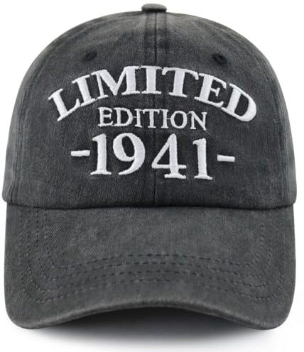 Xullaxth Limitierte Auflage 1940 1941 1942 1943 1944 1945 1946 1947 1948 1949 Mütze für Damen und Herren, verstellbare Baseballkappe aus Baumwolle