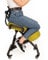 BLACK POINT Ergonomischer aus Öko-Leder Kniestuhl O'KNEEL für Zuhause und Büro (Enthalten ist EIN grüner Leinenbezug) Bürostuhl ergonomisch