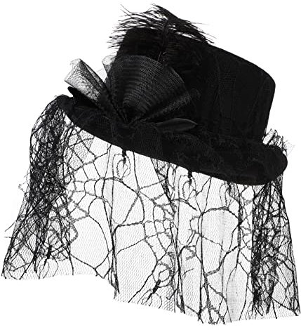 OATIPHO Zaubererhut Für Damen Rollenspiel-fascinator Eleganter Bowler Party-accessoire Vliesmaterial