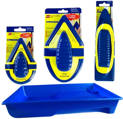 Prettyhome Larger Paint Pad Set for Wide Spaces and Intricate Corners | Corners,Ceilings & Floors Pad Painter | High Versatility Type Painting Tool Great for Decking,Garden Furniture and More