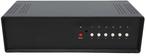 Speaker Selector, Dual Channel Amplifier Speaker Switcher Dual Purpose Bipolar Separation Circuit for School for Party (UK Plug)