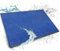 Floordirekt Schmutzfangmatte auf Maß, 120 x 300 cm, Blau, Fußmatte, Türmatte Eingangsbereich, Fußabtreter, Türvorleger, Sauberlaufmatte, Meterware, Mono