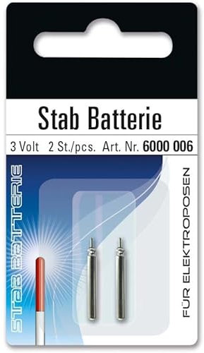 Jenzi Stabbatterie für Elektropose 3 Volt 2Stk CR322