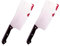 AC - Pack de 2 cuchillos carniceros de plástico, complemento para disfraces, carnaval, Halloween, fiestas, cosplay, adulto - 29 cm