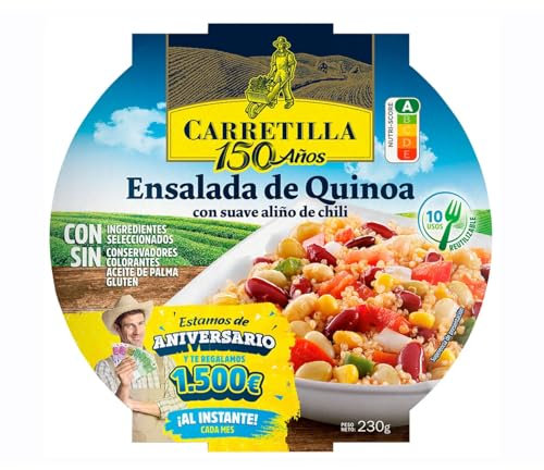 CARRETILLA Ensalada de quinua 230 g Paquete de 4