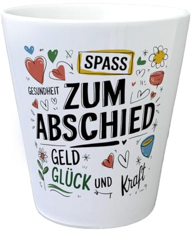 Wünsche Zum Abschied Blumentopf für Kollegen und Freunde Humorvoller Spruchkünstler im Kräutertopf-Design