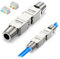 CAT 7 RJ45 Netzwerkkabel Verbinder, Werkzeugloser LAN Kabel Adapter 1 Port für Ethernet Verlängerung 10 Gbit/s STP, Kompatibel mit CTA7 Cat7 Cat6A, Geschirmt Wiederverwendbar kompakt zuverlässig