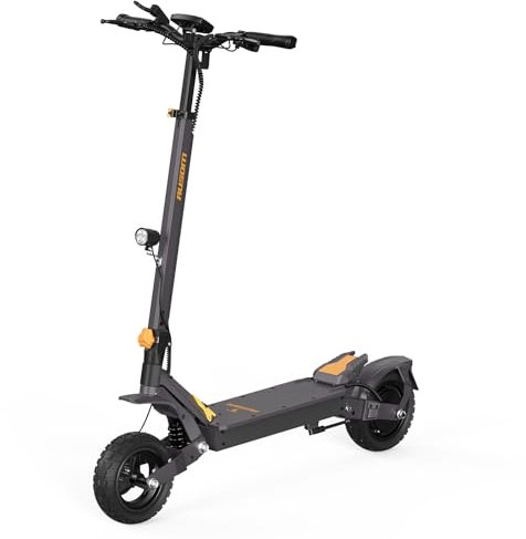 Ausom Electric Scooter, L1 10'' Electric Scooters Adult with 48V 15.6Ah Battery, 70km Range, Foldable E Scooters with Swingarm Suspension, E-ABS, E-Scooterfor Adults and Teens